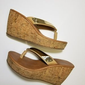 Juicy Couture Wedge Sandal 6.5 -7 Good
